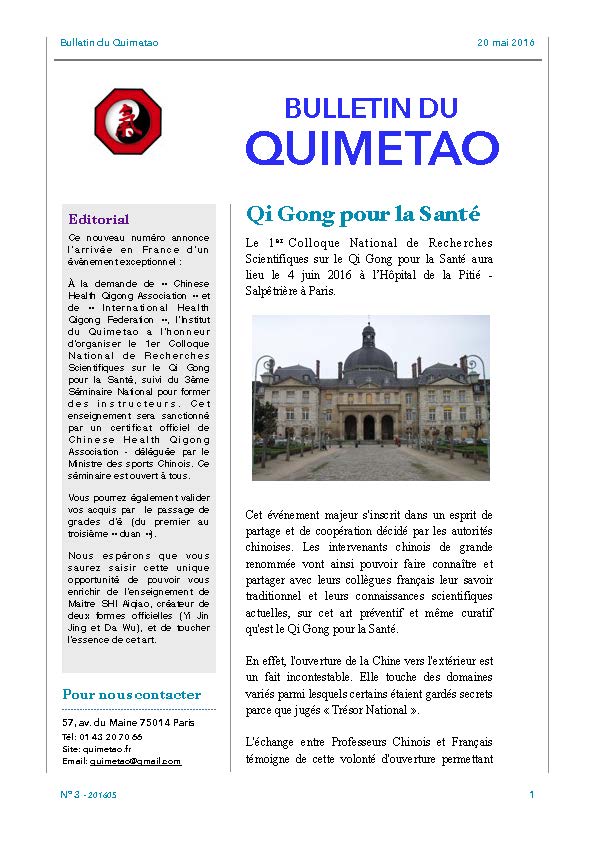 Bulletin du Quimetao n° 3 - 20 mai 2016_page_1