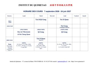Horaires Cours-26-27